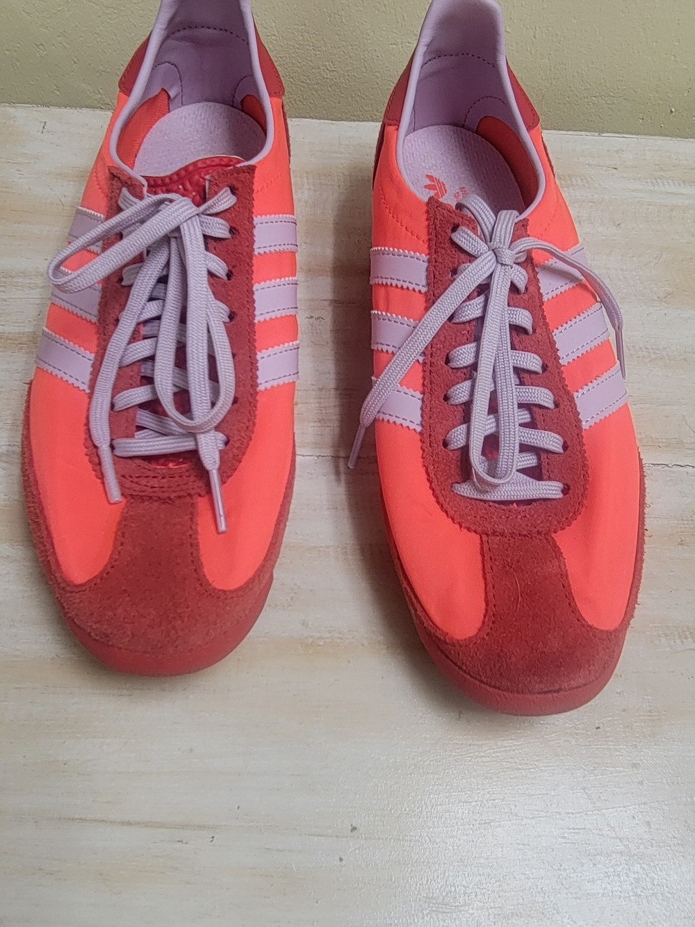 adidas Women’s Coral and Light Pink Retro Sneakers - Picture 4 of 5